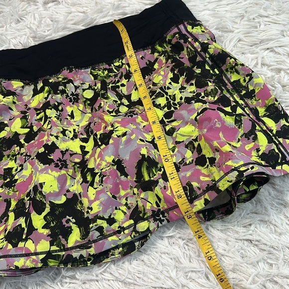 Lululemon Pace Rival Mid-Rise Skirt *Tall Inflected Highlight Yellow Multi Black - Picture 2 of 7